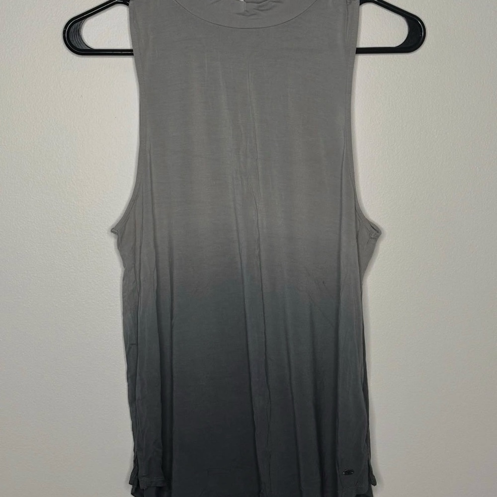American Eagle Grey Ombré High Neck Tank Top